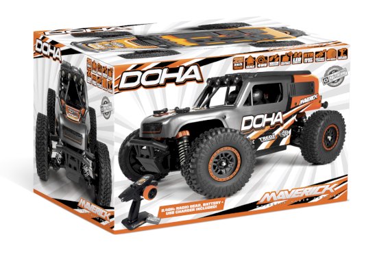 Maverick RC Maverick Doha 1/20 4WD Electric Truck -Orange - FOR PRE ORDER - DUE EARLY DECEMBER