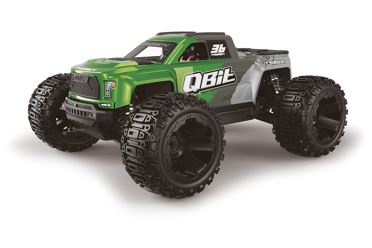 Maverick RC Qbit MT 1/16th Monster Truck - Green - PRE ORDER - EXPECTED LATE DECEMBER/JANUARY