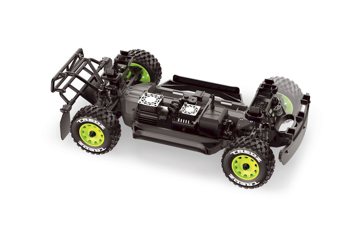 Maverick RC QByte SC Pro 1/12th SC Truck - Fluoro Green