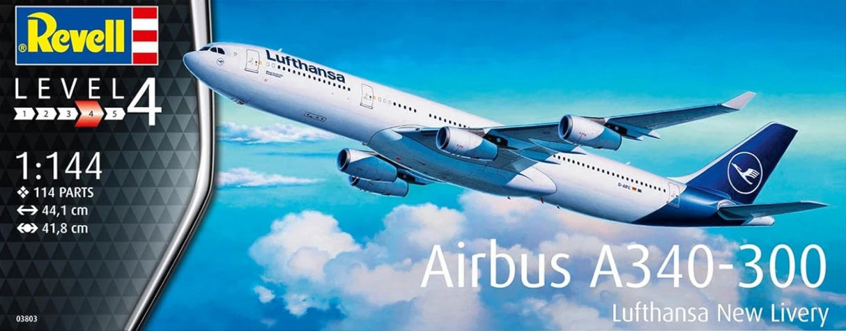 Revell 1:144 Airbus A340-300- Lufthansa New Livery 03803