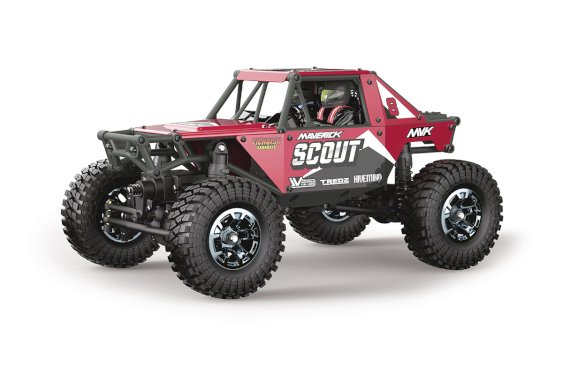 Maverick RC Scout-24 1/24th Rock Crawler (Brushed) - Red