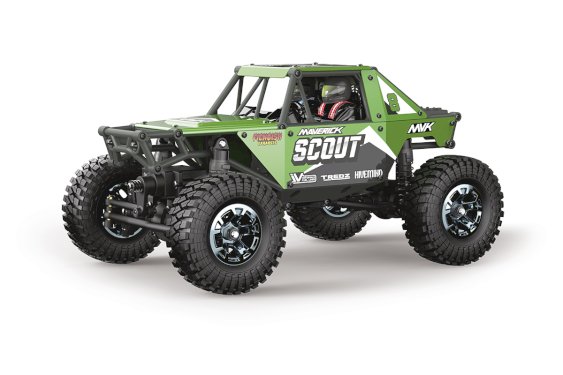 Maverick RC Scout-24 1/24th Rock Crawler (Brushed) - Green