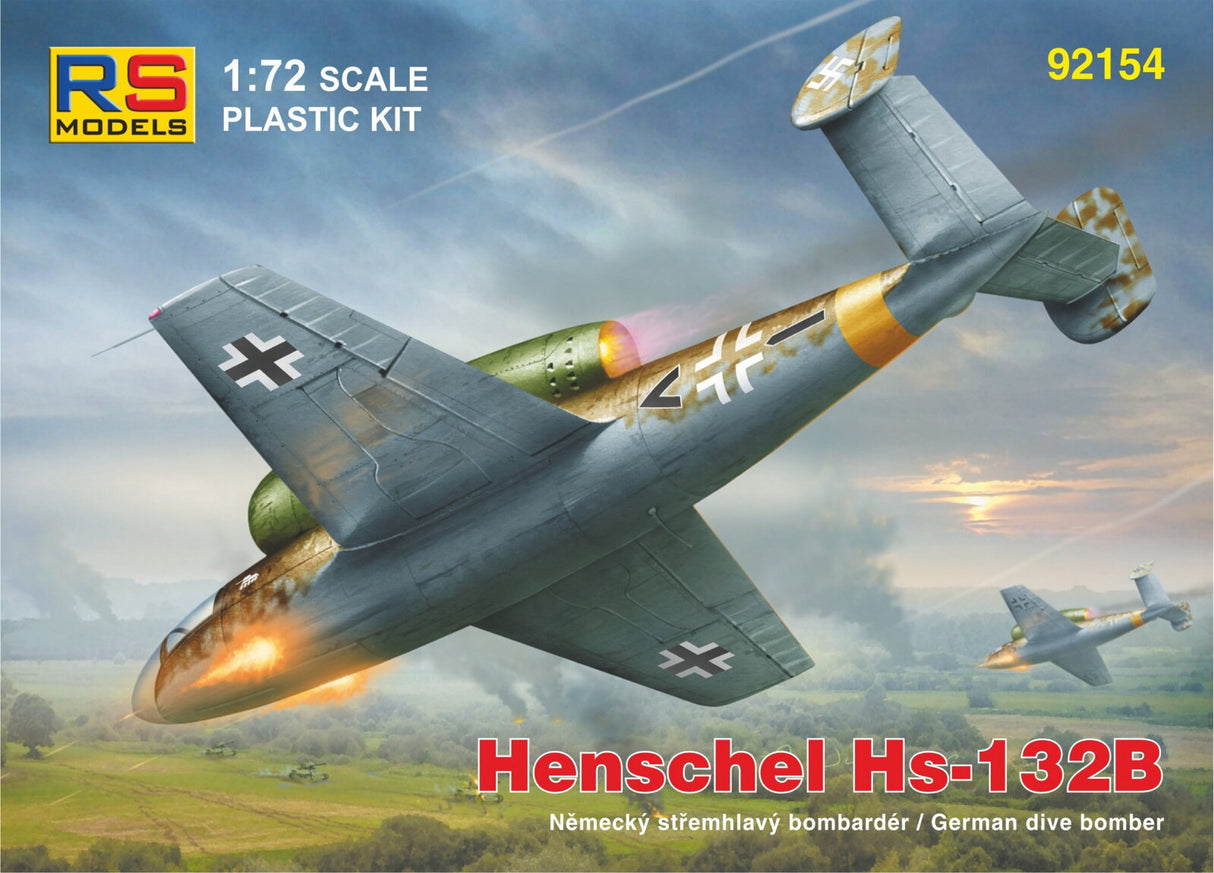 RS MODELS 1/72 Henschel Hs-132 B 92154