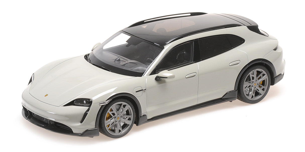 Minichamps Die Cast Collectables - 1:18 2021 Porsche Taycan Cross Tourismo Turbo S - Chalk