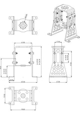 Hacker A40/A50 Motor Mount Alu complete set