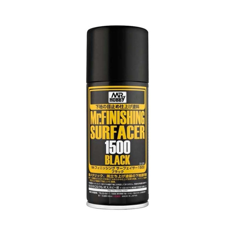 Mr Finishing Surfacer Black 1500 170ml Spray B526