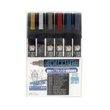 MR.Hobby  Gundammarker Fine Edge Set 2 GMS-126 (Pack of 6 colours)