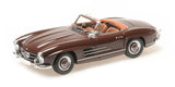 Minichamps Die Cast Collectables - 1:18 1957 Mercedes-Benz 300 SL Roadster (W198) - Dark Red