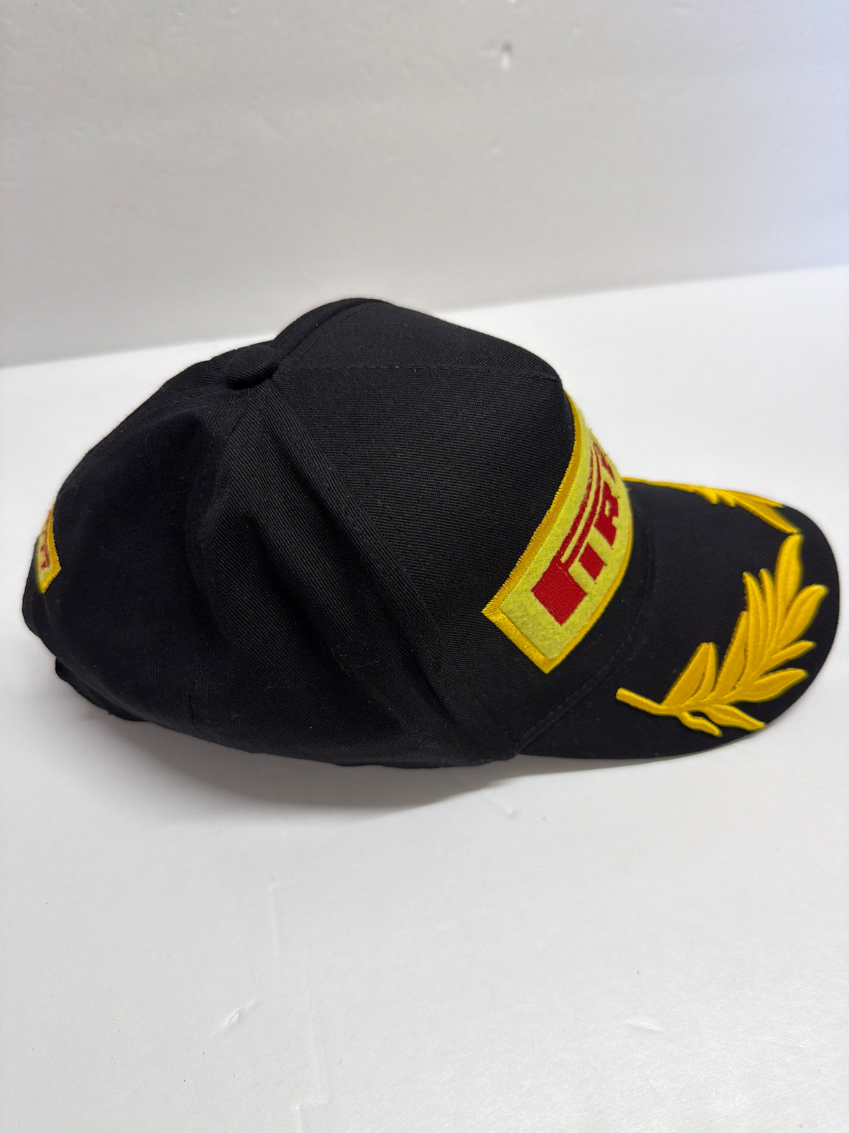 Pirelli Black Baseball Cap Yellow / Red Logo (second hand)
