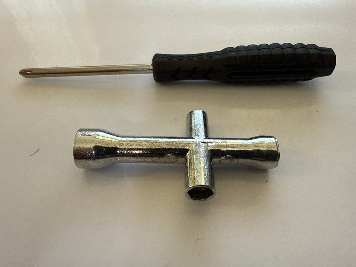 4 Way Wrench with small screwdriver