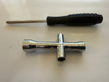 4 Way Wrench with small screwdriver