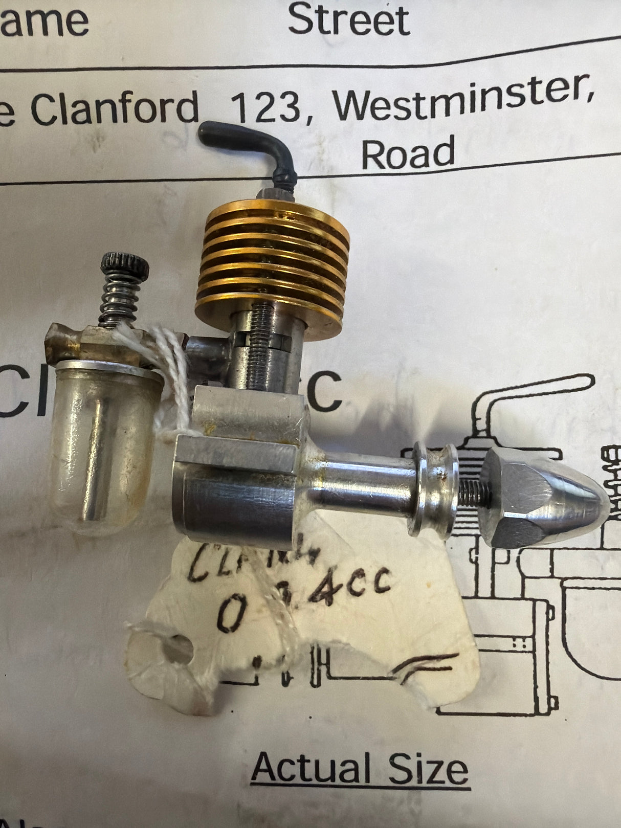 Clan 0.24 Vintage R/C Diesel Engine New  (Box 63)