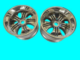 Wheels split-spoke - chrome - pair - SECOND HAND (Box HPI9)