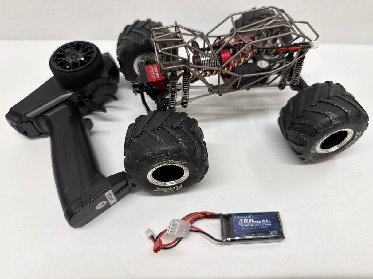 Second Hand Brushless Rock crawler Metal Chassi  1:18 with Radio and Battery Frame body
