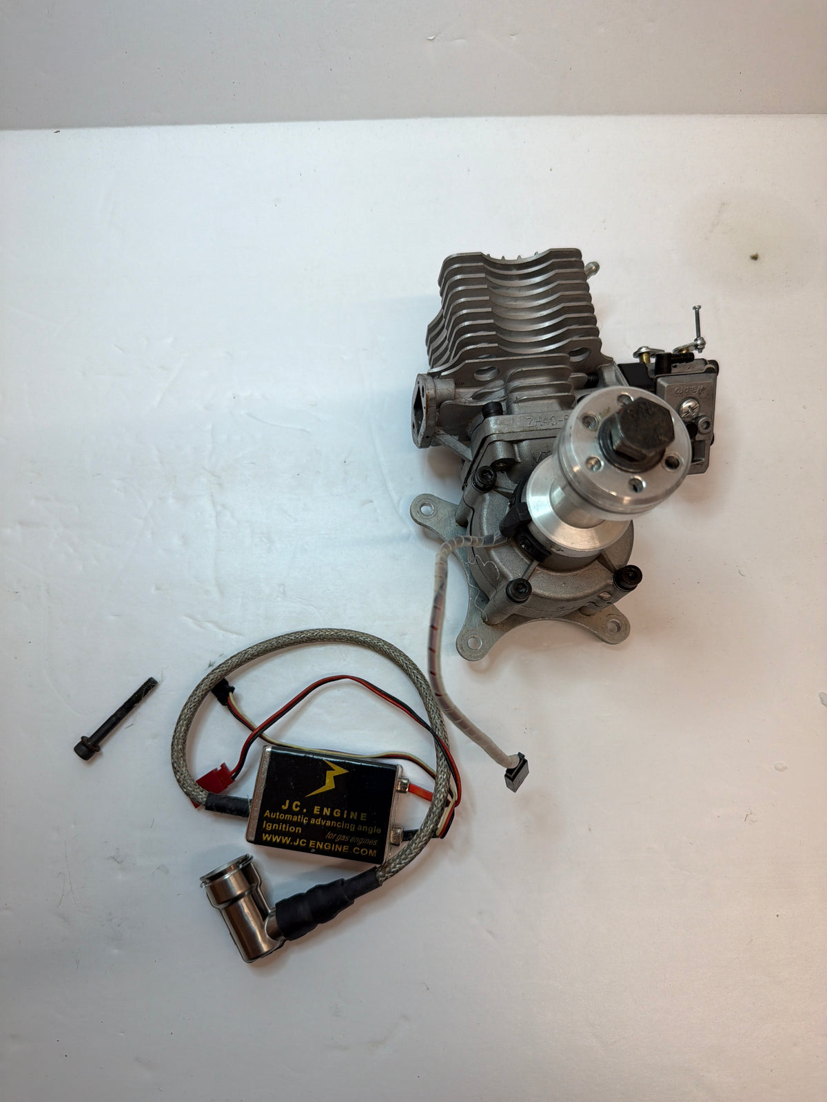 JC Engines 51cc (Area 51) Petrol Petrol Engine Gagsoline Slingle Cylinder Side Exhaust 2-Stroke Petrol Engine Second Hand
