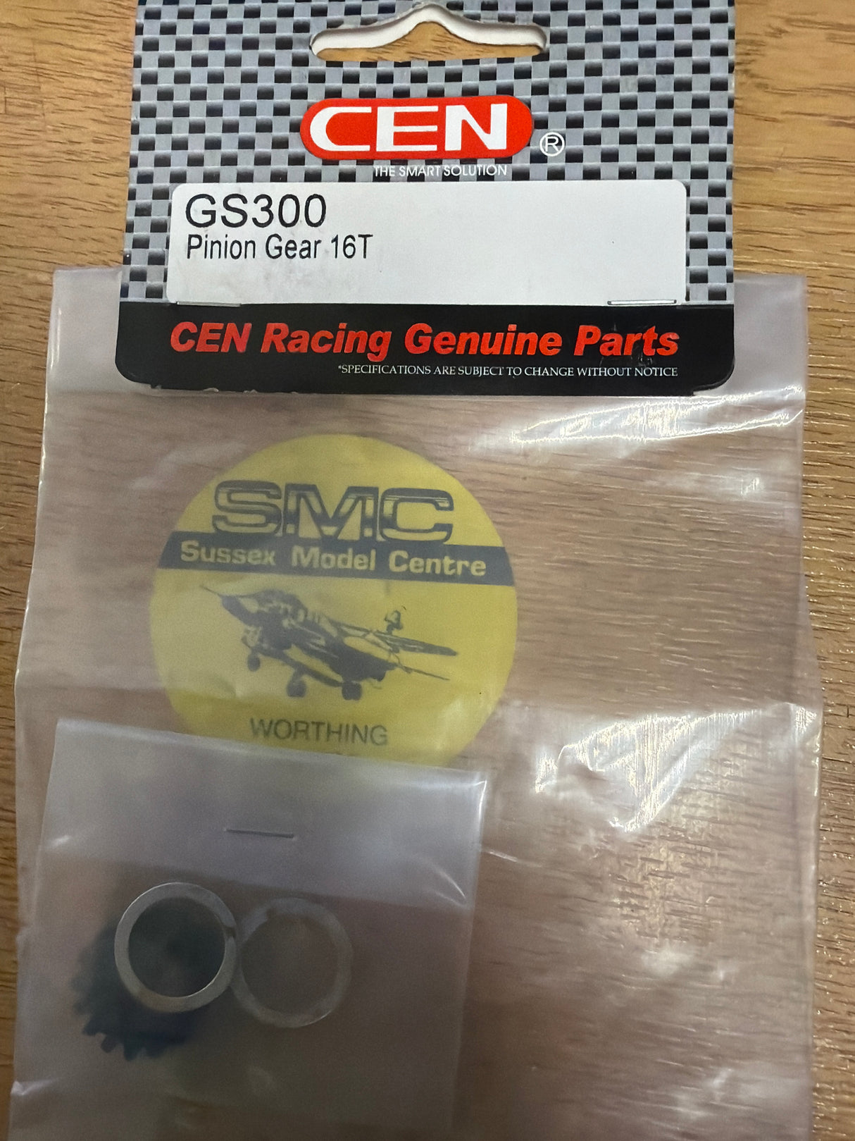 CEN RC car Spares PINION GEAR 16 Tooth for 2-speed clutch bell GS300 (Box 92)