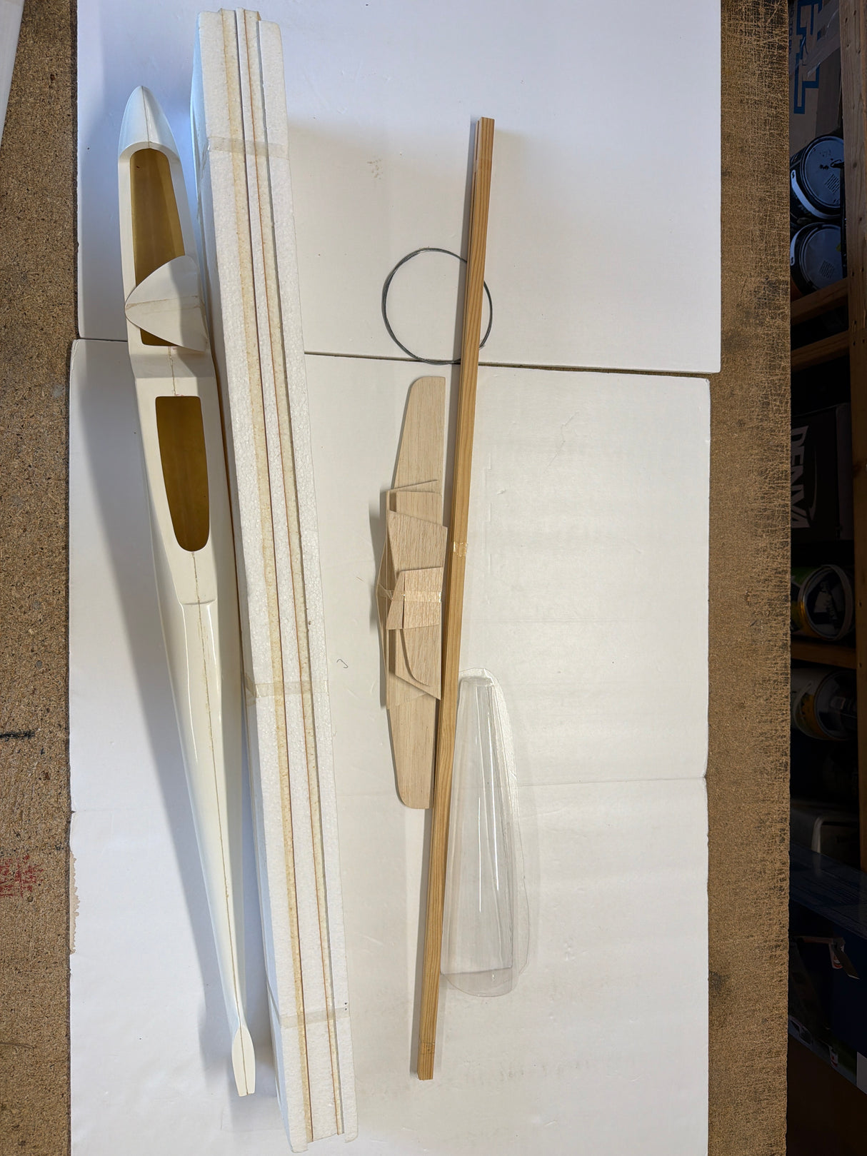 Domine Glider kit glass fuss Foam wings