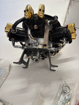 Saito FA-325 R5 five-cylinder radial and Ring Exhaust Model engine AS New not run