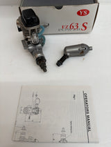 YS FZ63S (Super Charged) Four Stroke Engine with Silencer - Second Hand in box