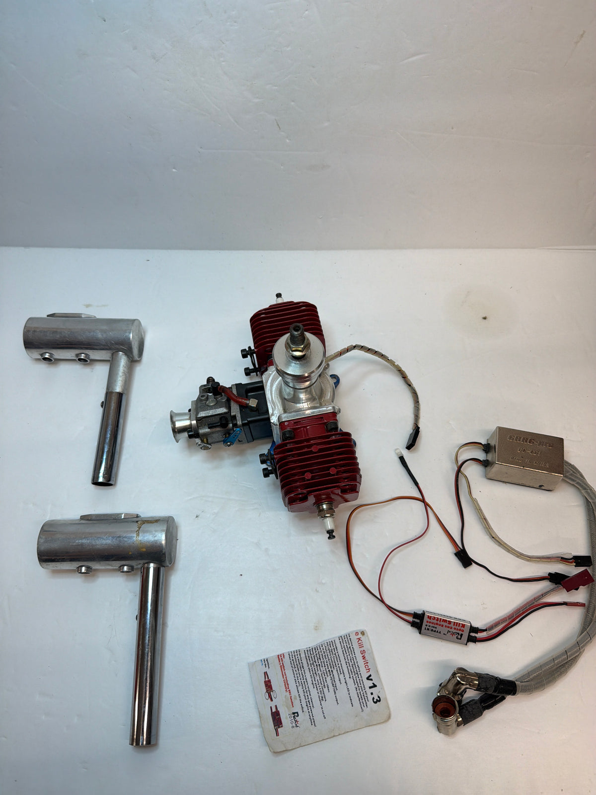 CRRCpro  55cc Petrol Engine Gagsoline twin Cylinder Side Exhaust 2-Stroke Petrol Engine second hand