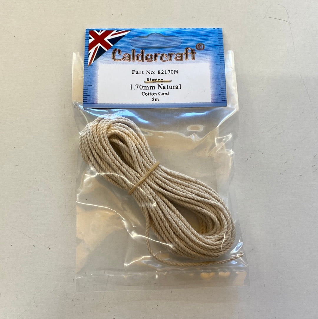 Caldercraft 1.70mm Natural Cotton Cord (5m)