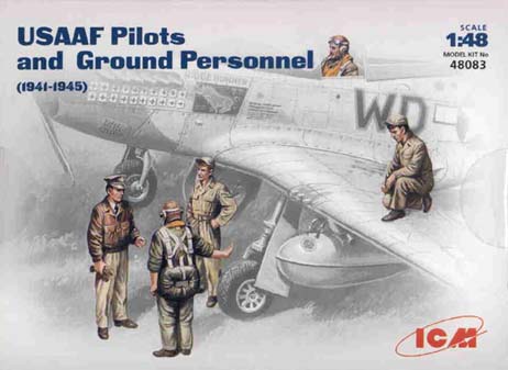 ICM 48083 USAAF Pilots and Ground Crew WW2