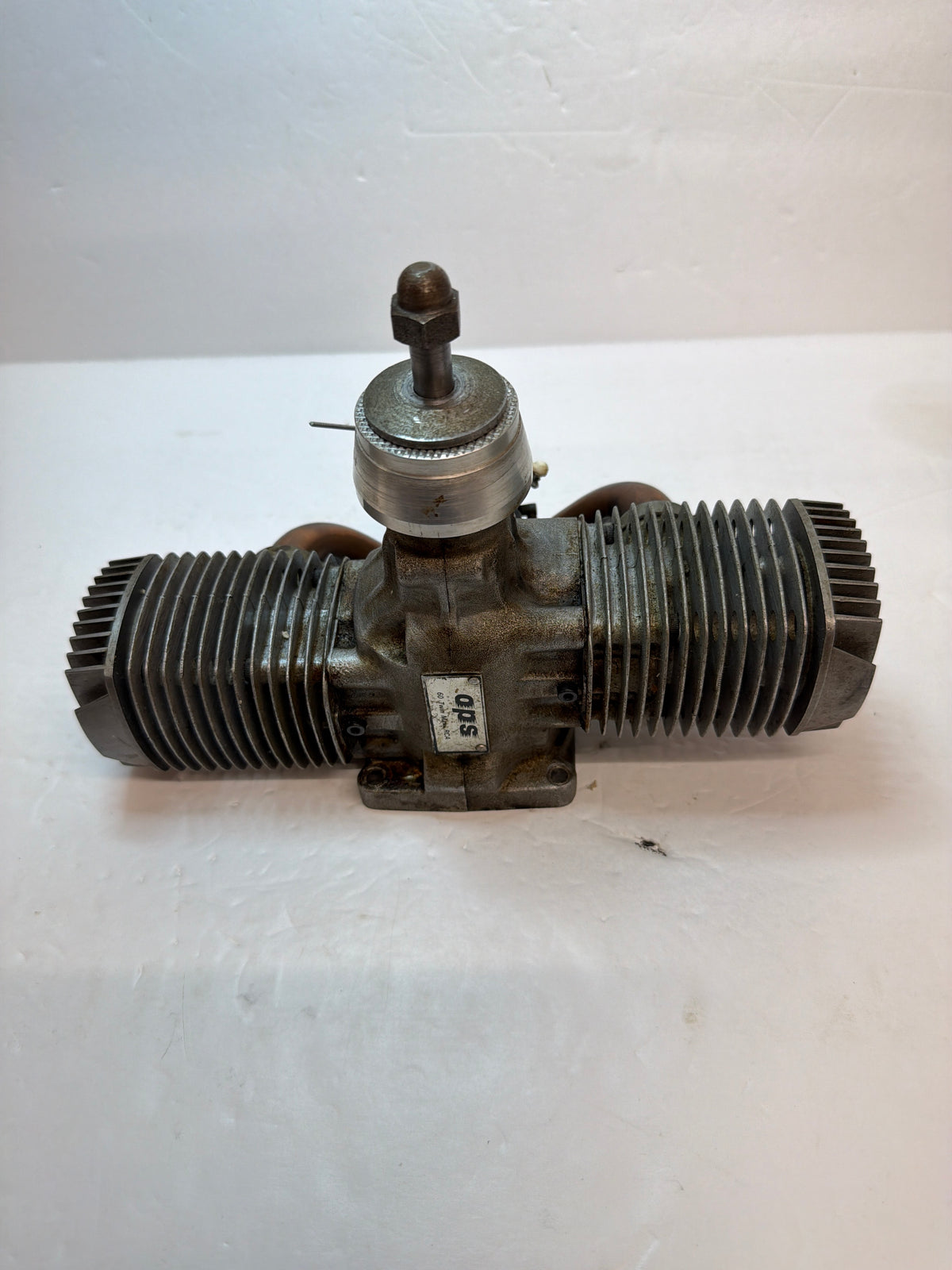 OPS 60 Twin Maxi RCA 60cc Opposed Twin 2-Stroke RC Aircraft Engine – Vintage Italian Engine