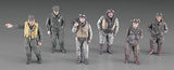 Hasegawa 1/48 WWII Pilot Figure Set(Japanese/German/US & British Pilot Figures) HAX487