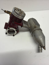 Second Hand Aircraft Engine 2-stroke Irvine 40 With Silencer (Box 62)
