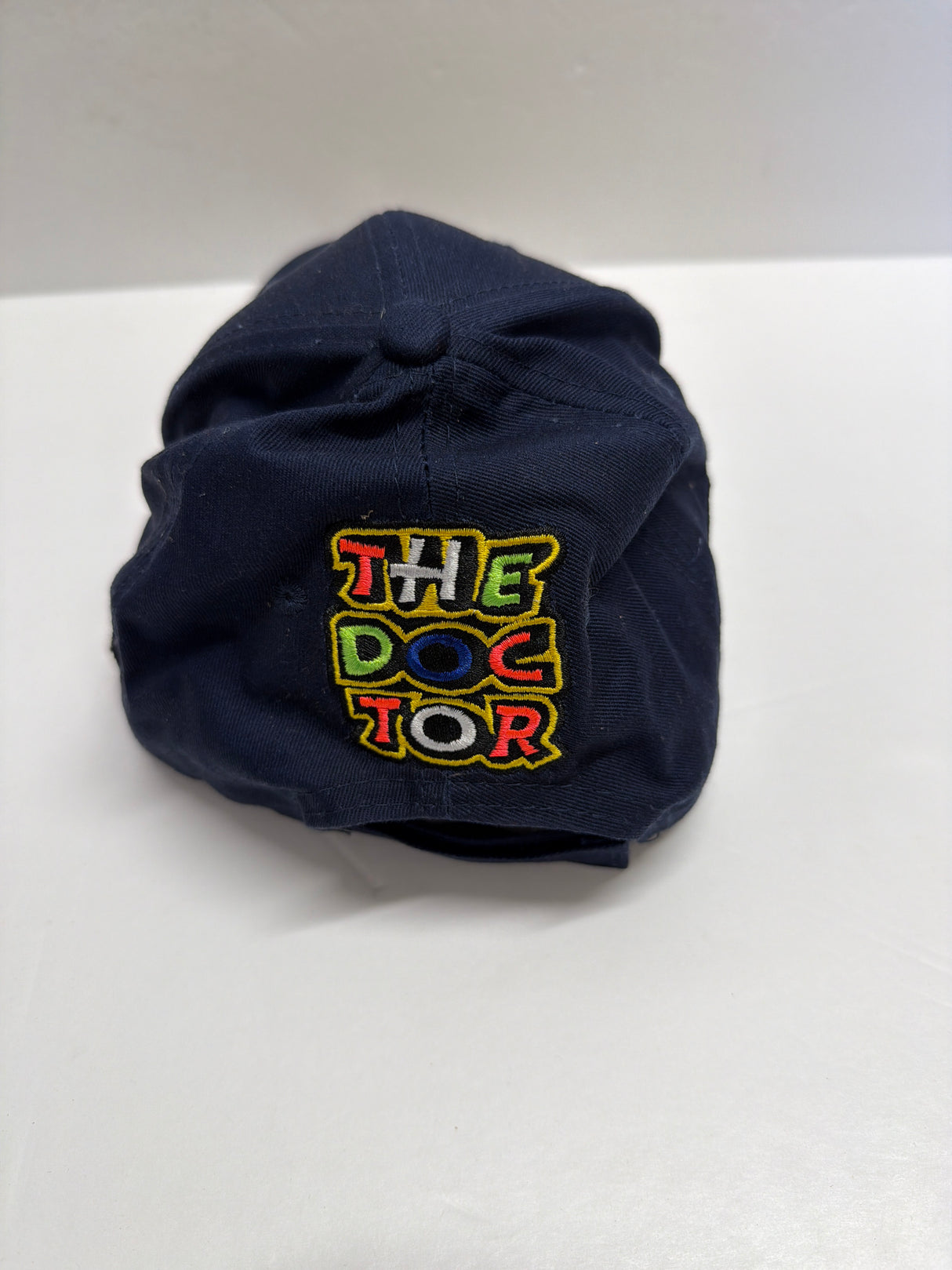 VALENTINO ROSSI VR 46 (in Yellow & orange)  Baseball Cap Dark Blue Team Logo (second hand)