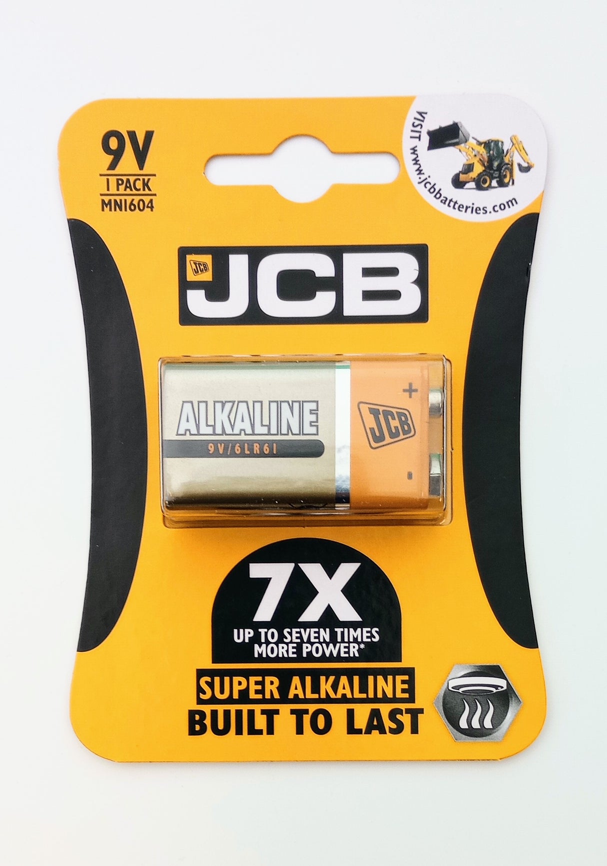 JCB PP3 Style Battery Alkaline Battery