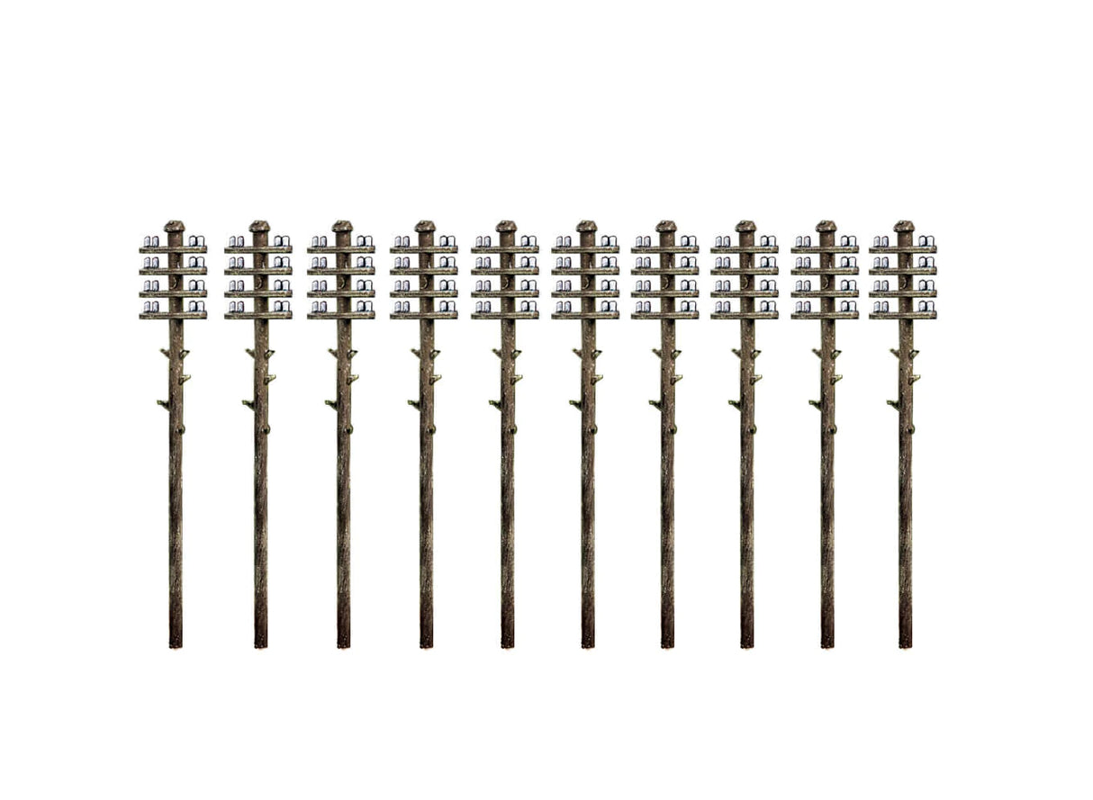 Peco Telegraph Poles (10 per pack) N Gauge 1:148 211