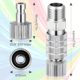 Quickrelease Adaptor with Air Flow Control 1/8