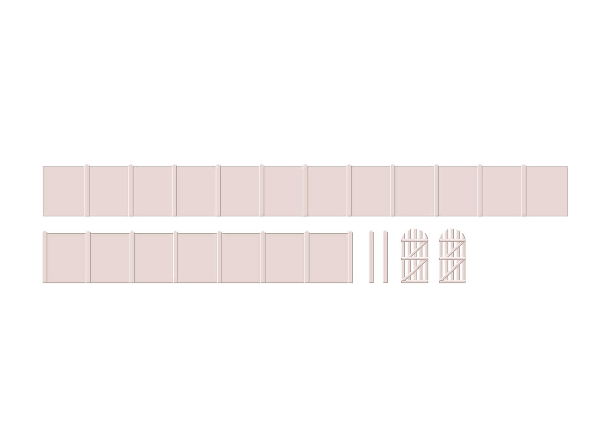 Ratio 219 Concrete Fencing - N Gauge