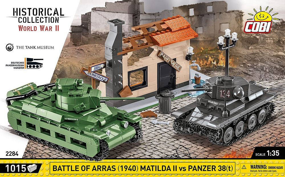 COBI Battle of Arras 1940 Matilda II vs Panzer 38(t) 2284