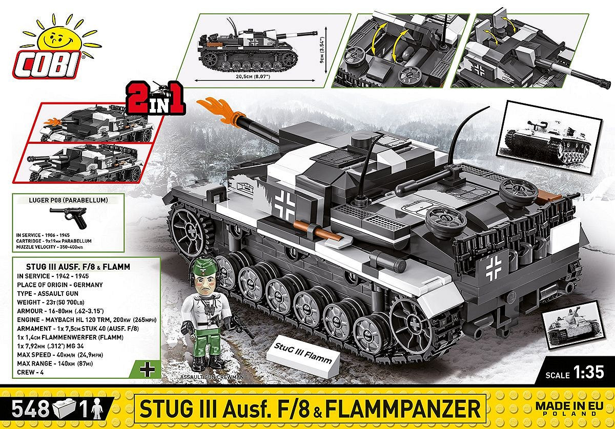 COBI StuG III Ausf.F/8 & Flammpanzer 2286