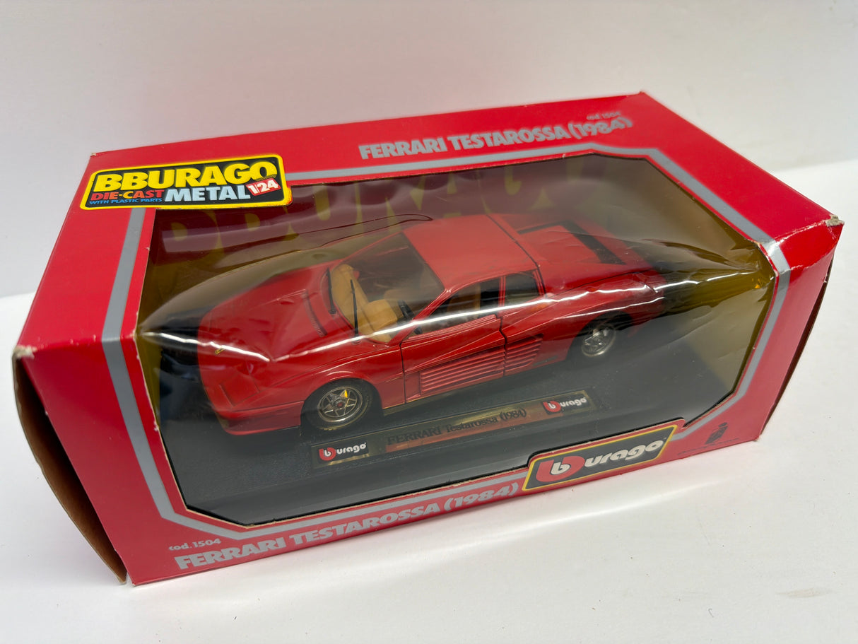 Bburago 1/24 Ferrari testarossa 1984 Red 1504