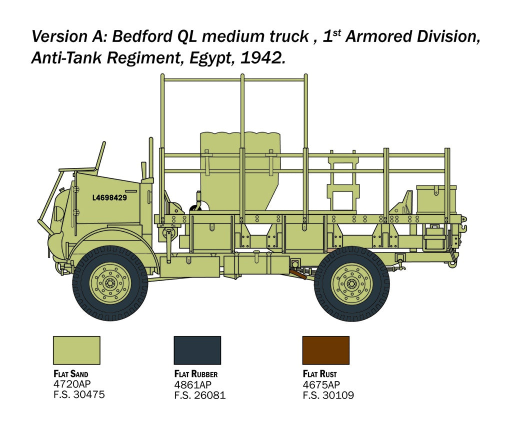 Italeri 1/35 Bedford QL Medium Truck Kit 241