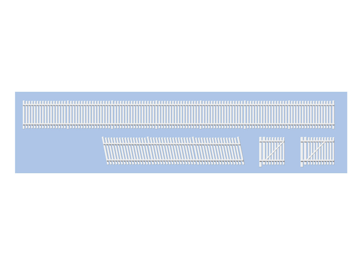 Ratio 243 GWR Station Fencing White - N Gauge