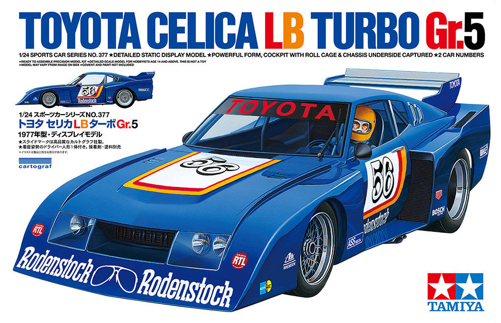Tamiya 1/24 Toyota Celica LB Turbo Gr.5 kit 24377