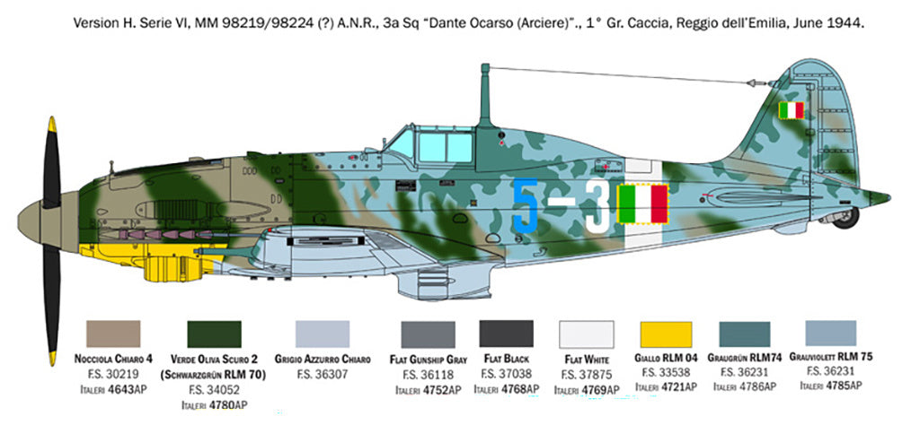 Italeri 1/32 Macchi MC.205 “Veltro” Kit 2519