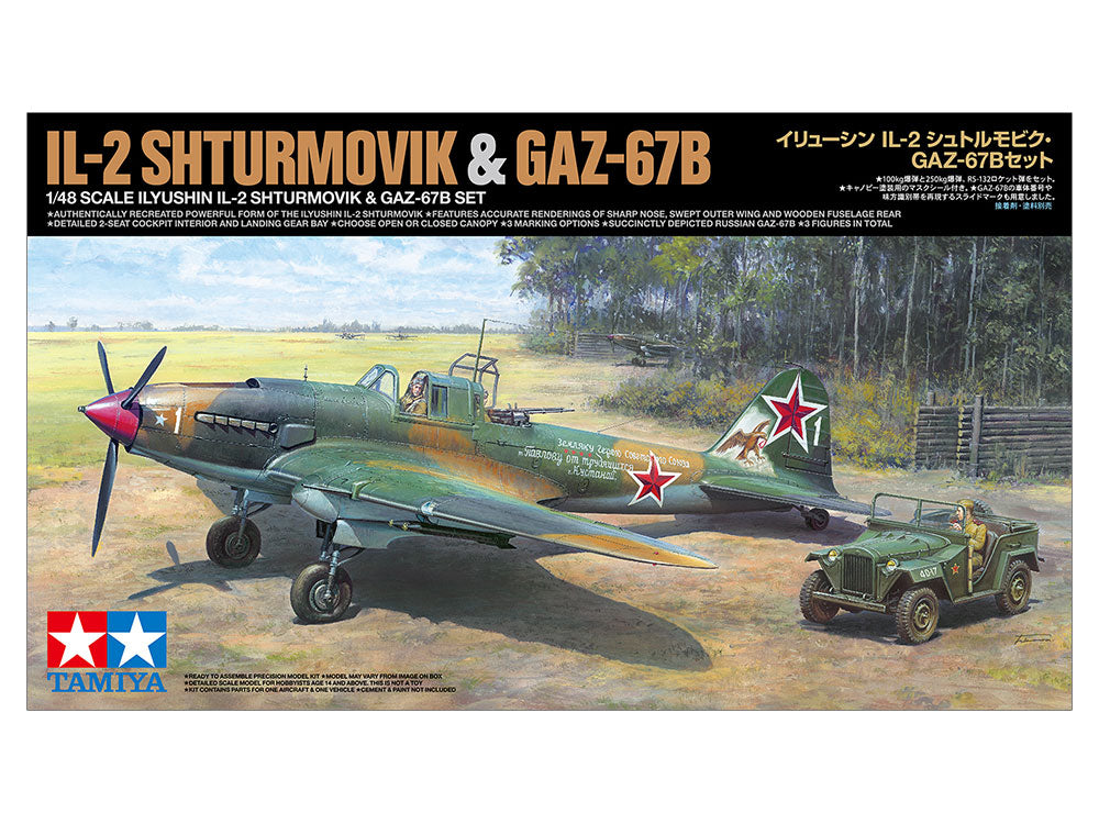 Tamiya 1/48 IL-2 Shturmovik & GAZ-67B 25212