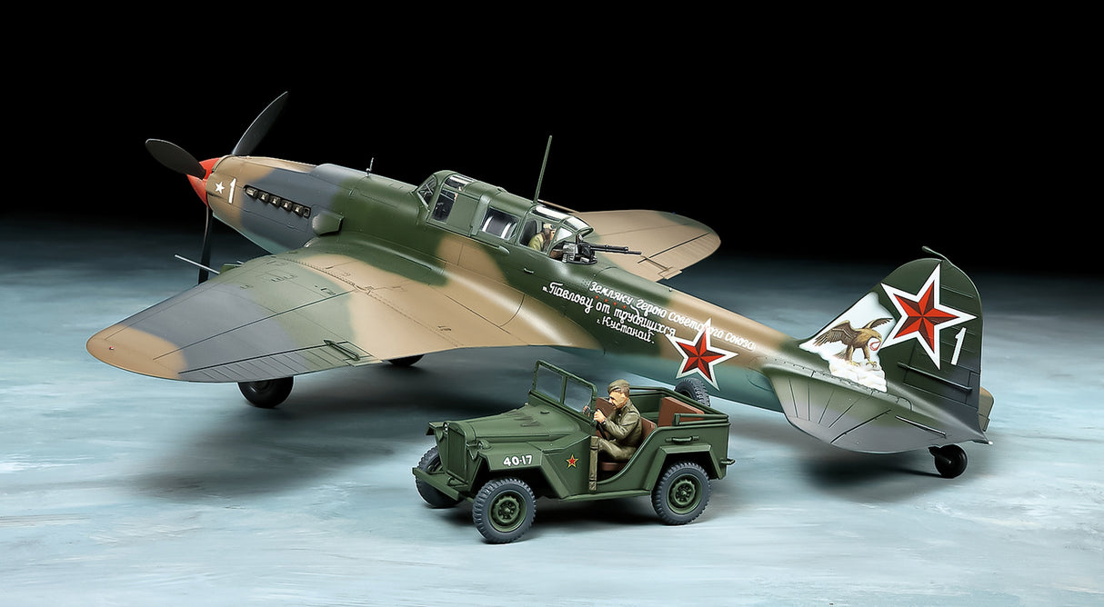 Tamiya 1/48 IL-2 Shturmovik & GAZ-67B 25212