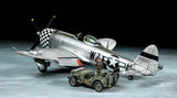 Tamiya 1/48 P-47D Thunderbolt Bubbletop W/1/4-Ton 4X4 Light Vehicle 25214