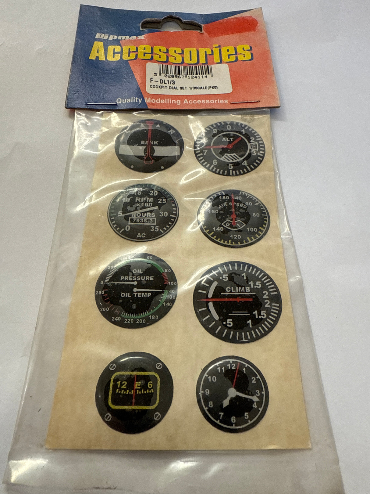 Ripmax 1/3 Scale Instrument Dial Set