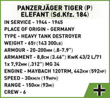 Cobi 1/28 Panzerjäger Tiger (P) Elefant 2582