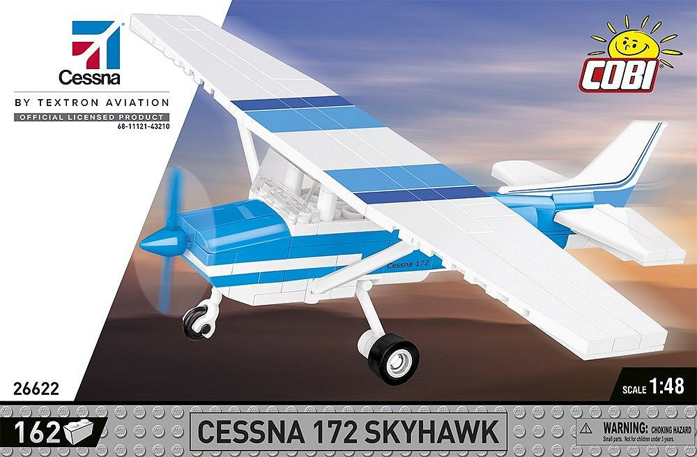 COBI Cessna 172 Skyhawk-White-Blue 26622