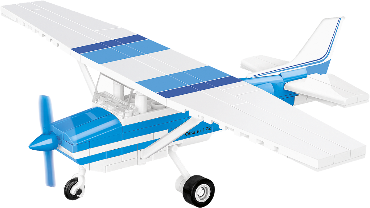 COBI Cessna 172 Skyhawk-White-Blue 26622