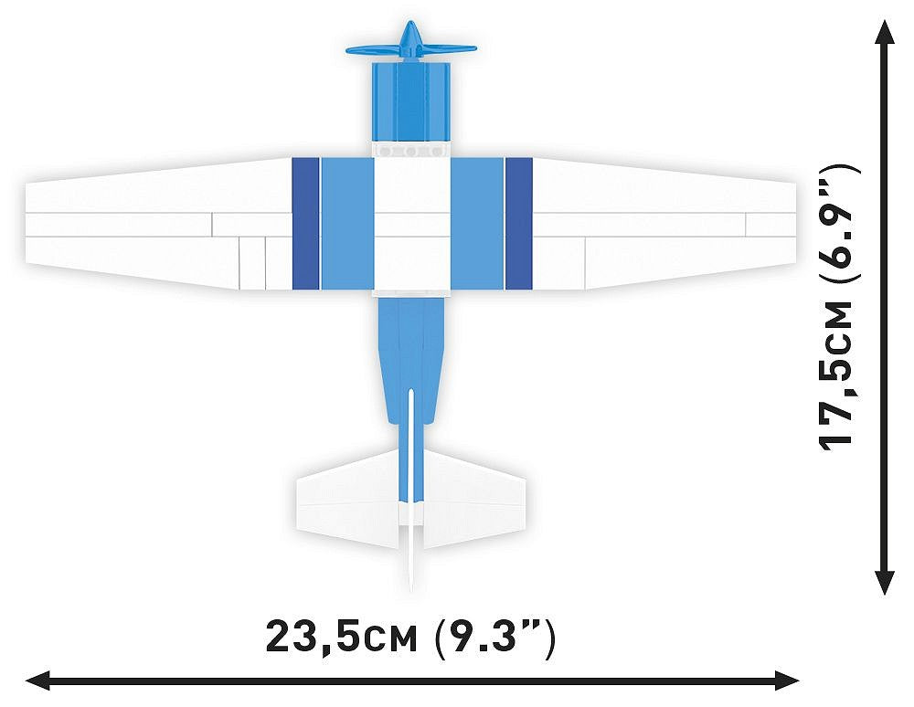 COBI Cessna 172 Skyhawk-White-Blue 26622