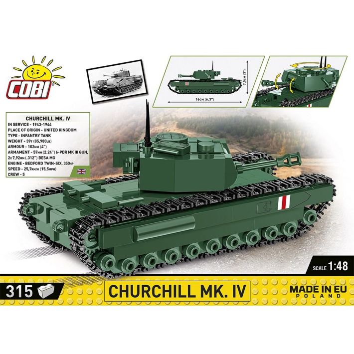 COBI CHURCHILL MK.IV Tank HC WWII 2717